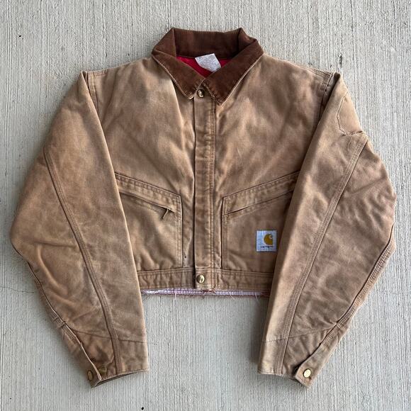 Carhartt Other - Carhartt brown cropped Detroit style work wear jacket